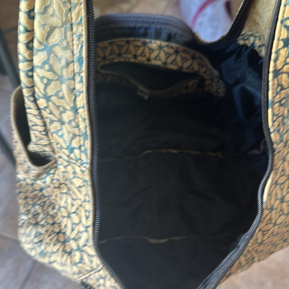 Beautiful flower print leather bag - Picture 10 of 10